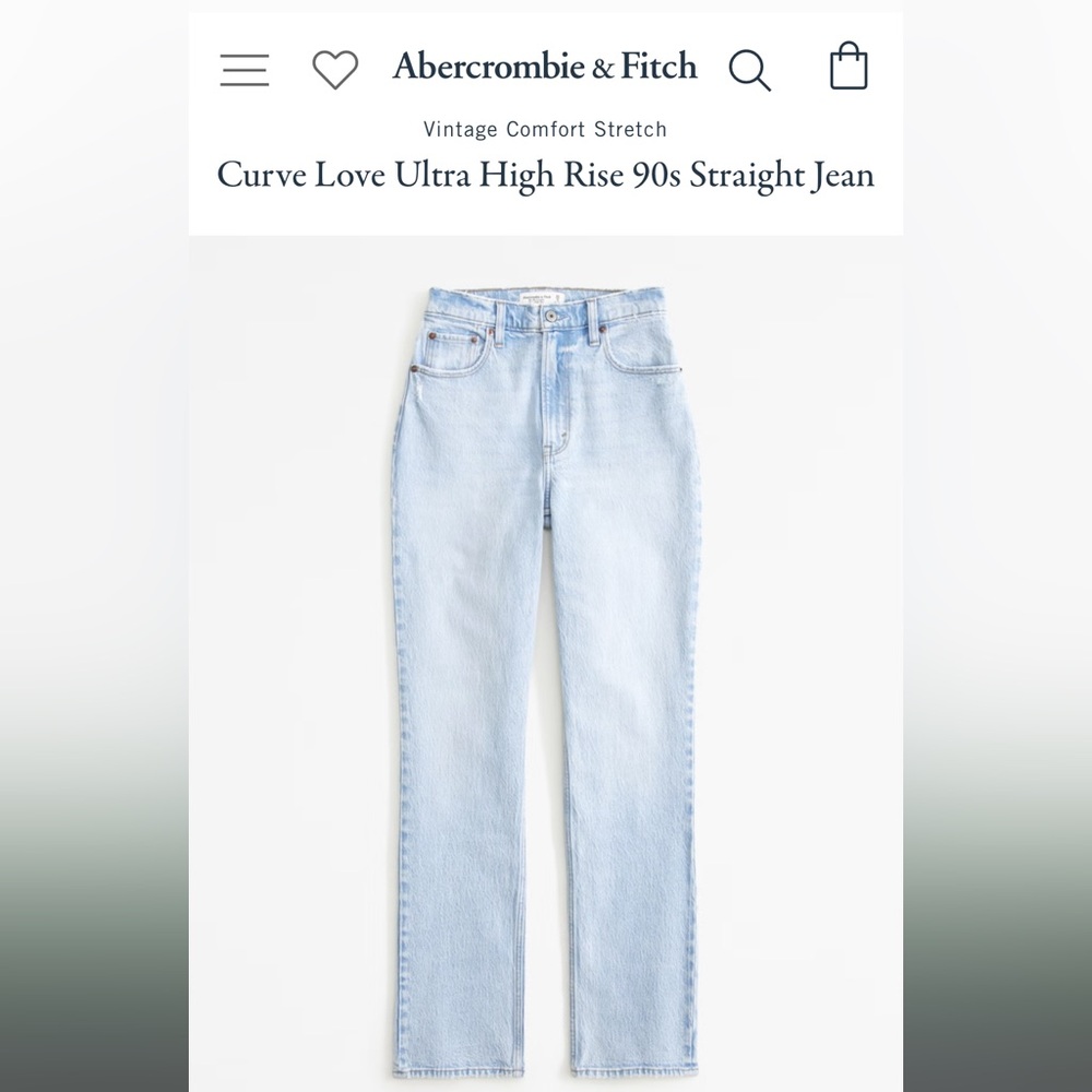 Curve Love Ultra High Rise 90s Straight Jean